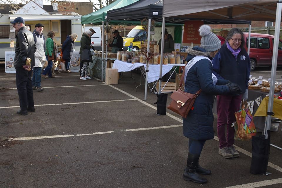 LionsTowcester's tweet photo. Towcester Farmers Market is next Friday, February 12th at Richmond Road 9 am until 1.30 pm.  Food stalls only, but there could be 12+ of them.  Caked in Bread will be returning to a full manned stall of their own with an increased range from their Brackley Bakery. https://t.co/VVtxjjtw9D