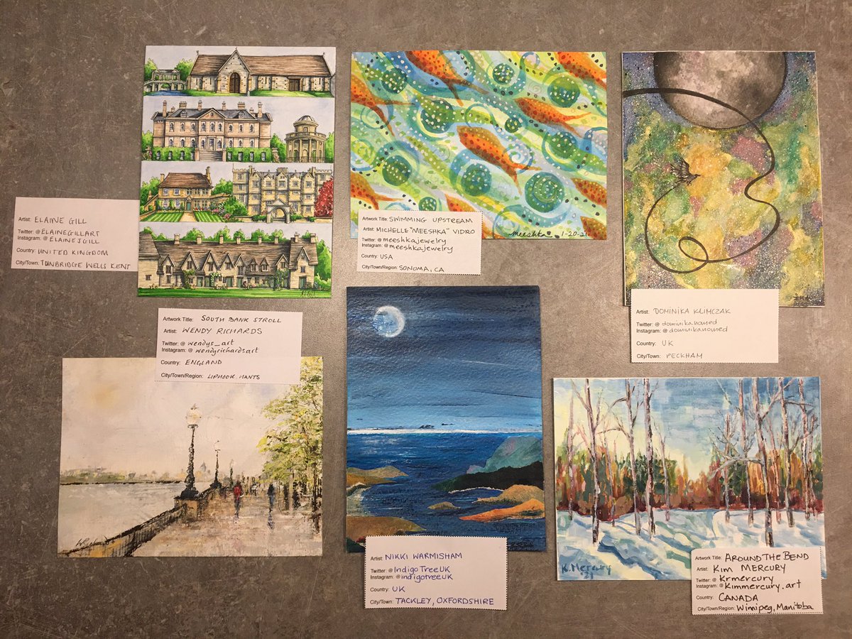 #TAE21 cards arrived from .... <a href="/wendys_art/">Wendy Richards</a> <a href="/elainegillart/">Elaine Gill</a> <a href="/IndigoTreeUK/">Indigo Tree</a> @krmercury <a href="/dominikanomed/">domin-IKA</a> @meeshkajewelry Thank you! <a href="/L_I_N_C/">Ringo Mtisi</a>