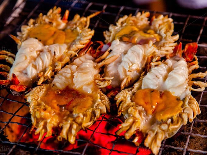 หมูกรอบกดรี           กุ้งเผากดเฟบ