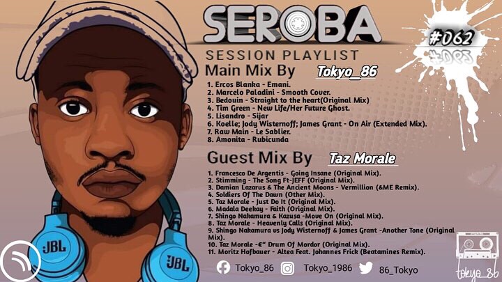morale_taz's tweet photo. Good Evening 

Our Second Release of the year Seroba Deep Sessions  #062 Main Mix By Tokyo_86  Guest Mix By Taz Morale. #SerobaNation 

Main Mix by *Tokyo_86

https://t.co/iYdcvlLnkb

Guest Mix By *Taz Morale

https://t.co/CAMuHZfi9g

IPhone : 

https://t.co/WCOl8FwHbG https://t.co/Bgyo6v4i5J