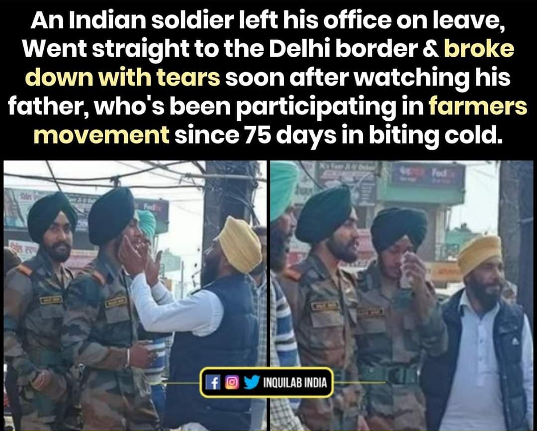 runcaralisarun's tweet photo. Jai Jawan. 
Jai Kisan. https://t.co/pcZTQxI8EG