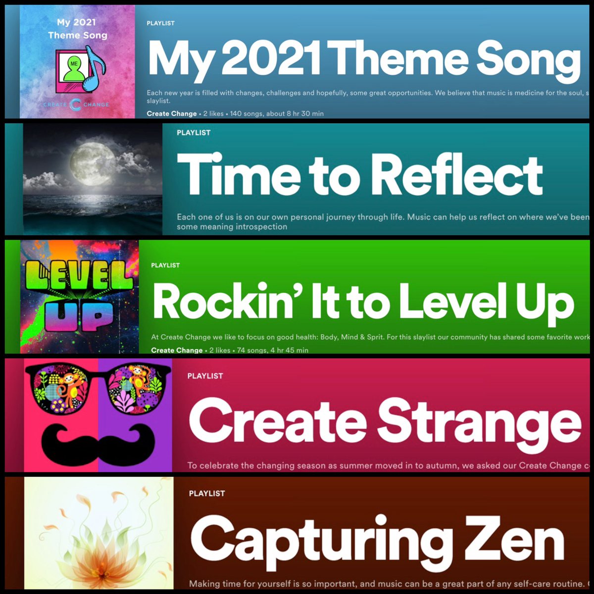 createchange_me's tweet photo. Music is medicine for the soul, and our global Create Change community proves this every month with their unique responses to our themed #TueDoList βslaylistβ challenges. Weβve just published our most recent slaylists, which you can here. https://t.co/GVkB4WAnlx. πΆππΆπ https://t.co/mKVAE8VLne