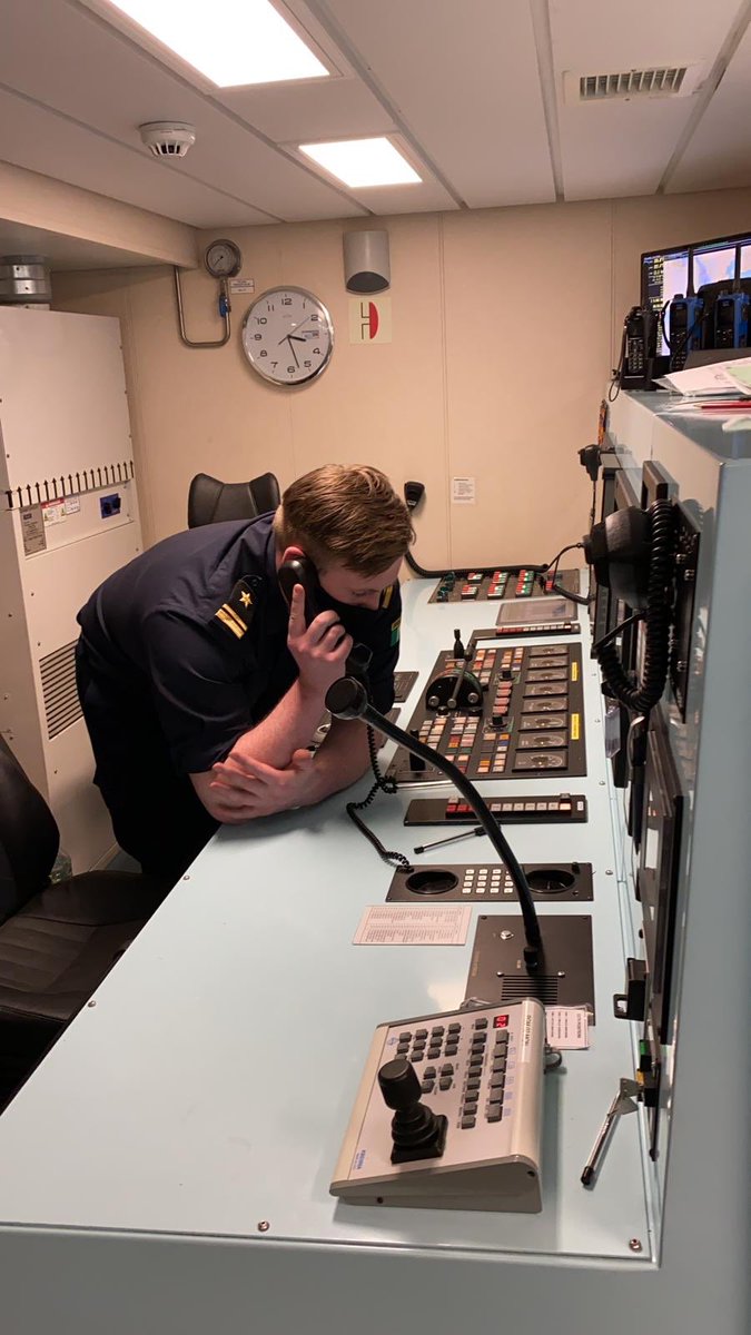 naval_service's tweet photo. #SaturdayNight deployed on Maritime Defence & Security Operations (MDSO) somewhere in the Irish Exclusive Economic Zone (EEZ). Essential #Watchkeepers #Engineers #technicians #EngineRoomArticifers keep watches manned, systems & services functioning to keep our ships at sea 24/7. https://t.co/2uaJxXurdN
