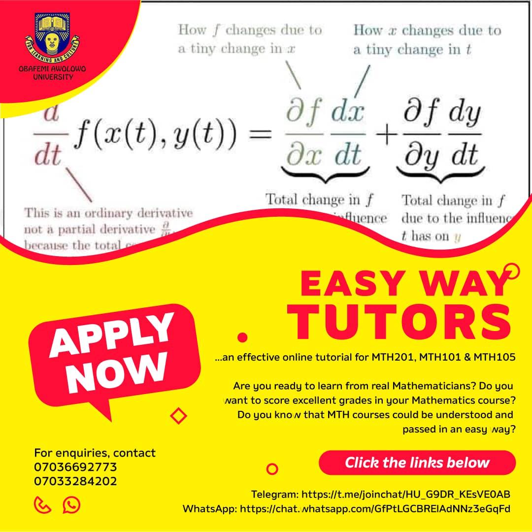Click the links below

Telegram: t.me/joinchat/HU_G9…

WhatsApp: chat.whatsapp.com/GfPtLGCBRElAdN…

For enquiries, contact 07036692773 or 07033284202