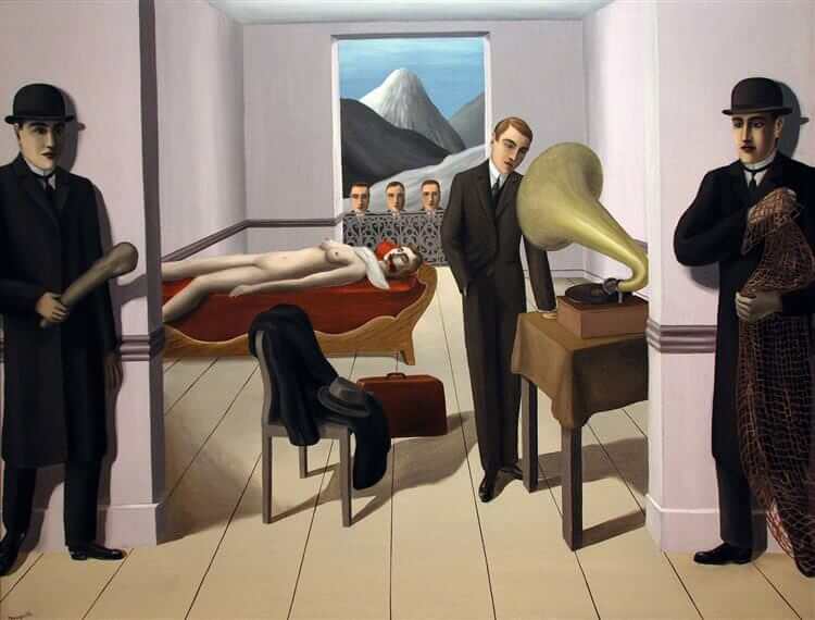 FacepalmInFilms's tweet photo. The Menaced Assassin (René Magritte, 1927)

La belle captive (Alain Robbe-Grillet, 1983)

(5/5) https://t.co/3Yfw2BZ4KM
