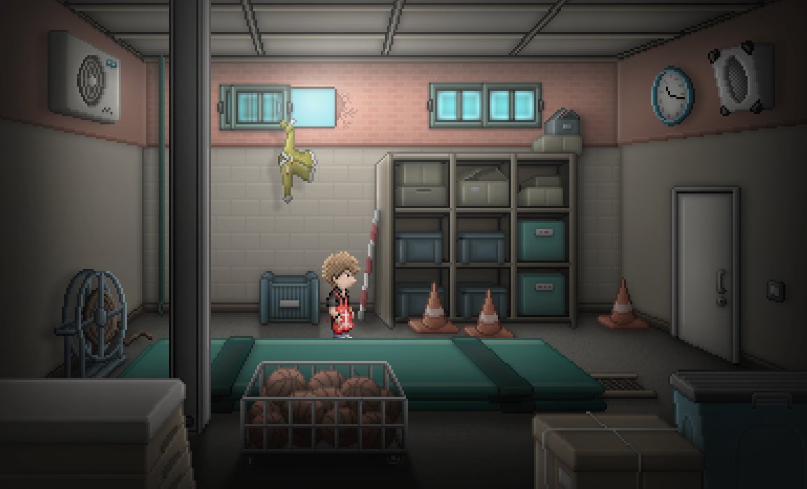 VisitPortValley's tweet photo. The gym storage room!

(WIP and such)

#indiedev #pixelart #ドット絵 #screenshotsaturday #gamedev https://t.co/3IduYcusEO