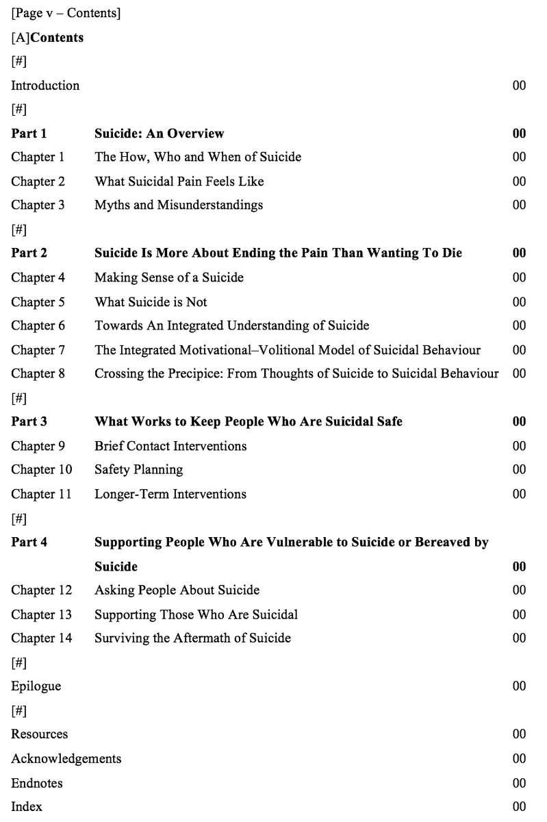 suicideresearch's tweet photo. I completed all edits for #WhenItIsDarkest this week...next step the typesetter...

♾Excited to share the table of contents

♾Publication date: 6th May 2021

♾To pre-order: https://t.co/cxUPgkyabD

@Vermilion_Books https://t.co/z5SONgI0OU