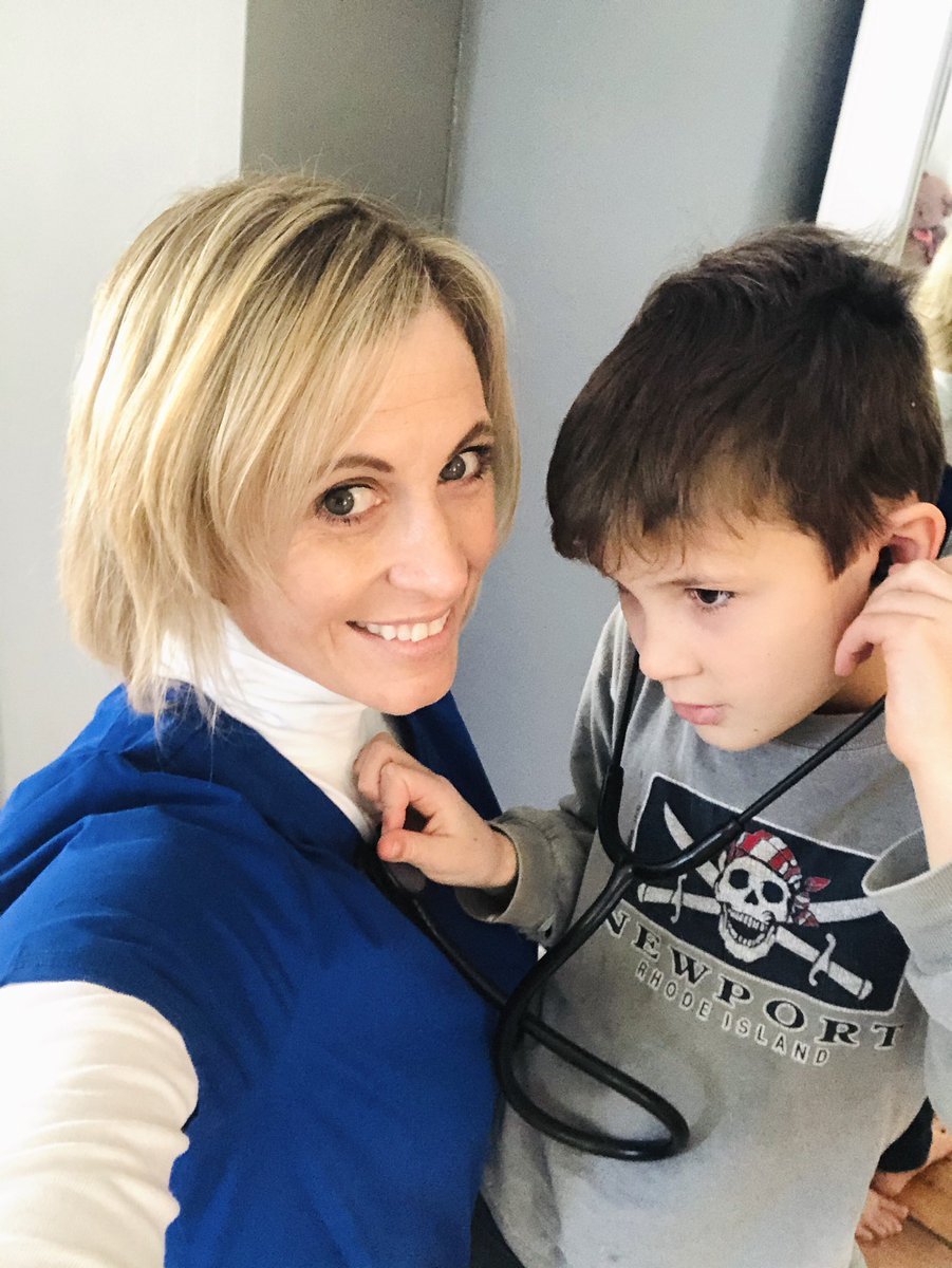 SusanHatfield's tweet photo. Getting a checkup before heading out to volunteer with the @MRC_ASPR 💕
#Nurse #Mom #Son #LittleDoctor #Health #Covid19  #Connecticut @CtNurses @ANANursingWorld https://t.co/BZm2CYnKZu