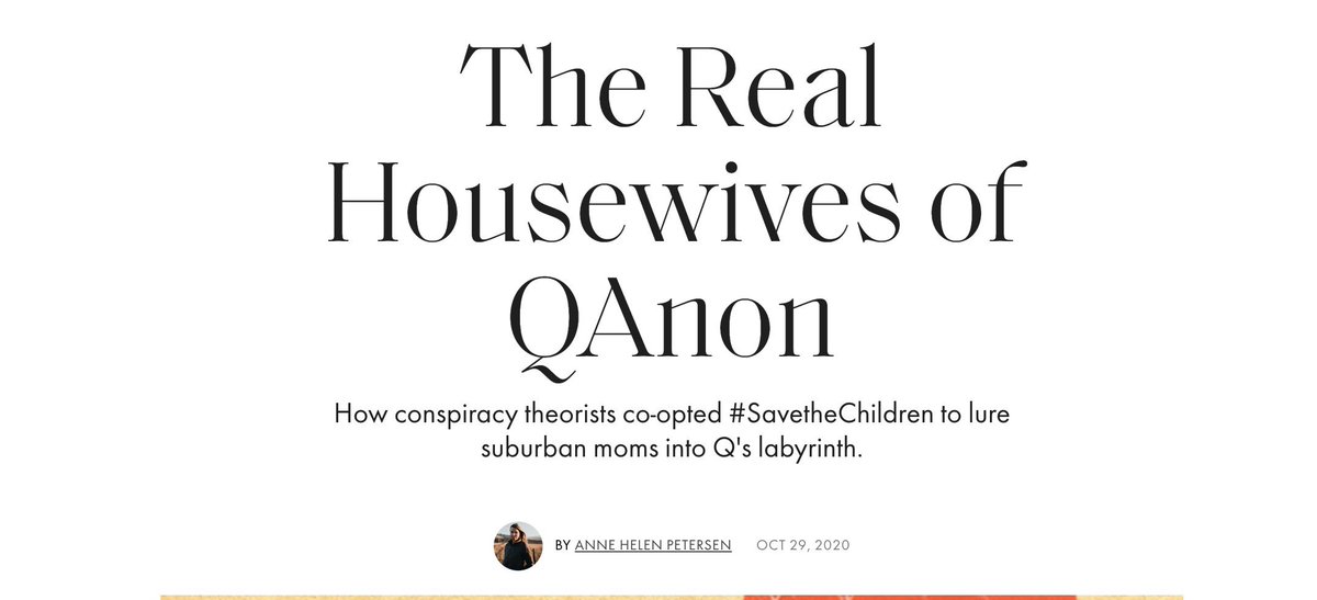 And this. Excuse after excuse for white women of QAnon, which the FBI labelled a domestic terror threat in 2019. These features rarely mention that in a timeline of violence linked to QAnon between 2018-2020 compiled by the Guardian, women were arrested for 5/12 instances.