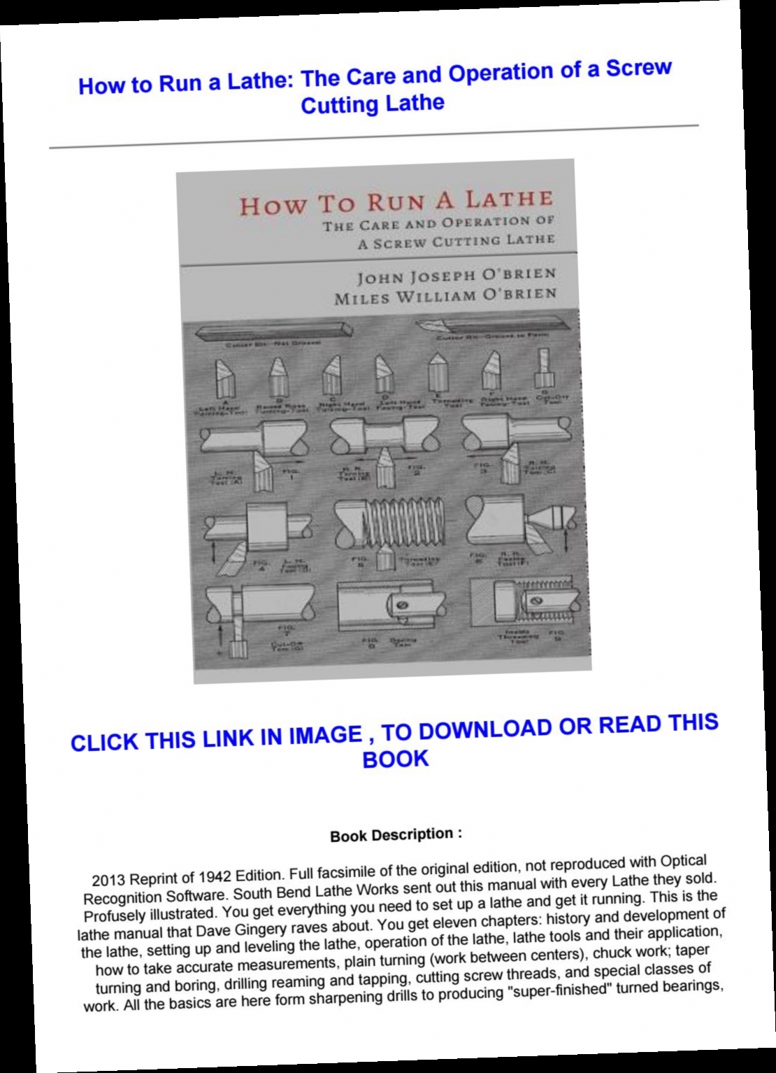 lathe operation pdf download / Twitter