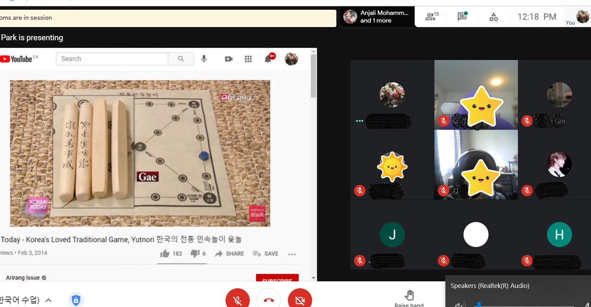 ILKoreanOCSB's tweet photo. OCSB ILP - Korean Program 
Every Saturday, 9:00 am - 12:30 pm
Group 1: Advanced / Group 2: Beginner
We celebrated Lunar New Year - a week earlier! All had fun with online 'Yutnori' Korean folk game after project presentation.
@MarianneKayed @OCSBContEd
#ILPOCSB  #Korea #Korean https://t.co/OLJwYTtfU8
