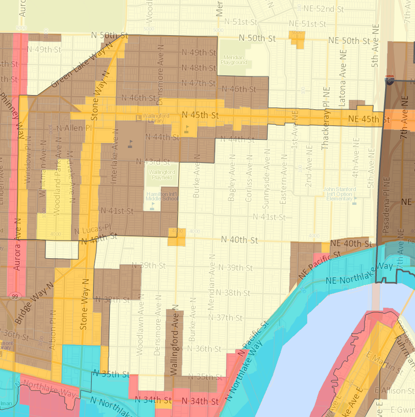 they're proposing almost all of the low-rise and single family zoned sections of the wallingford urban village should be a federally designated historic district