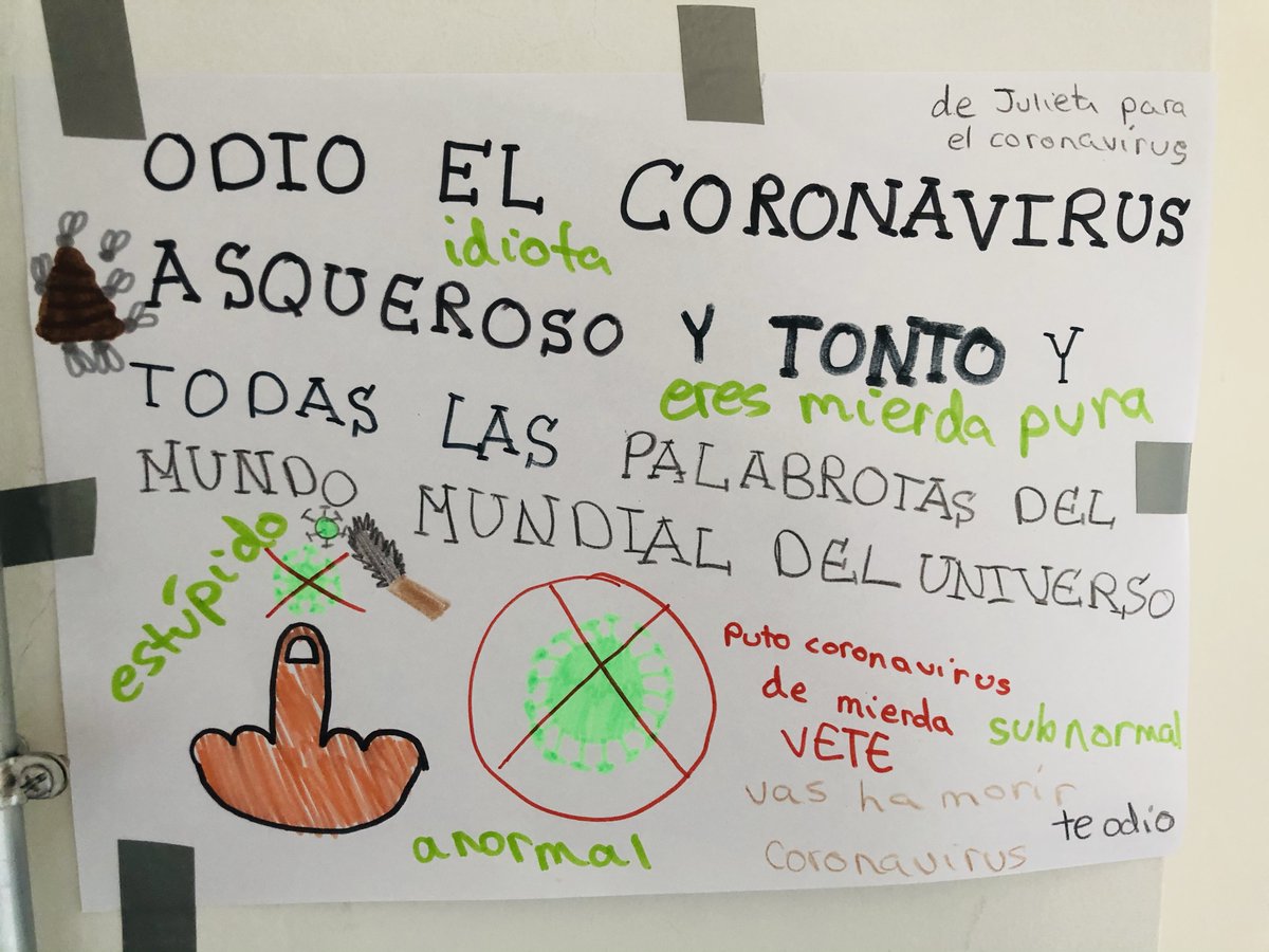 Seems my kids COVID art is evolving !!!
We could say "Le stress psychologique du confinement"
.
.
#interventionalradiology #covid #covidkids #art #streetart #medicine #psicologiainfantil #coronavirusart #kidsart
