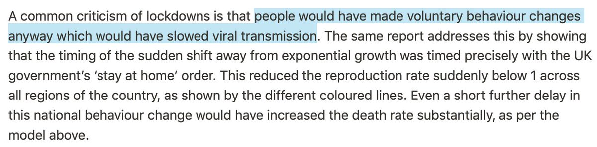 But is this assumption wrong? Yes, it *undoubtedly* is, we have data from dozens of countries/regions — including the UK — that show it's not only wrong but *massively* wrong. So no study is ever going to show that the highlighted claim is false, because it's not.