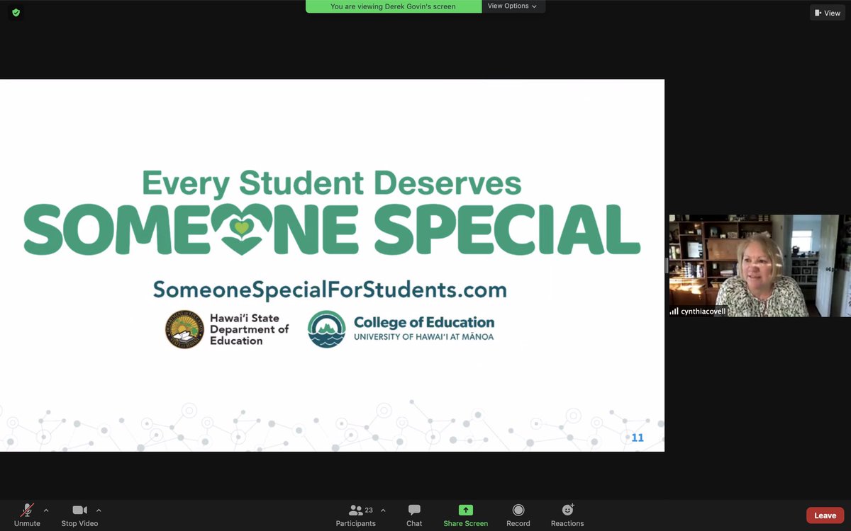 Some1Special808's tweet photo. How powerful to hear from Dr. Cindy Covell, Assistant superintendent of Talent Management for @HIDOE808. Our #SPEDucators are filled with your care for this group!! https://t.co/FiEI0P9wHY