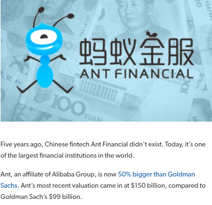 5/ Ant Group is HUUGGEEE, formerly known as Ant Financial & Alipay, is an affiliate company of the Chinese Alibaba Group. The group owns China's largest digital payment platform Alipay, which serves over 1 billion users & 80 million merchants. 