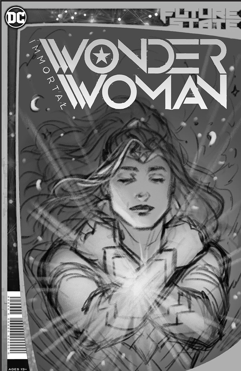 The Sketch ➡️ The Finished Art! Immortal Wonder Woman #2 comes out on Feb 16 ?✨ 