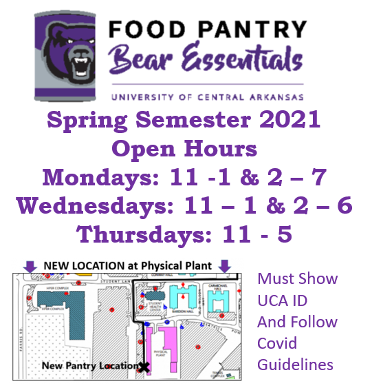 UCACounseling's tweet photo. Did you know UCA has a food pantry? https://t.co/56Fc3euFCg