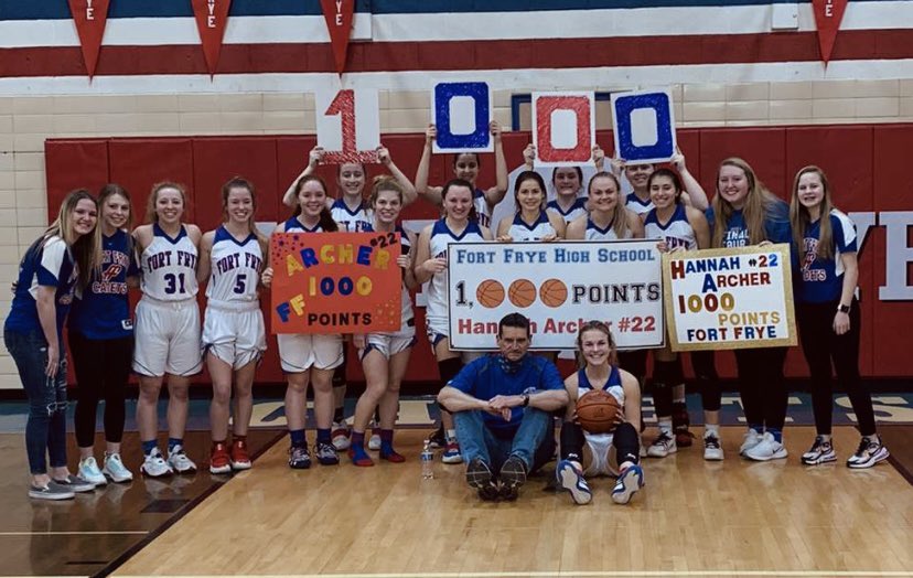 FortFrye_GBB's tweet photo. Congrats to our junior SG Hannah Archer on reaching the 1,000 point milestone today. We’re so proud of you‼️ https://t.co/5OPrAVZMx5