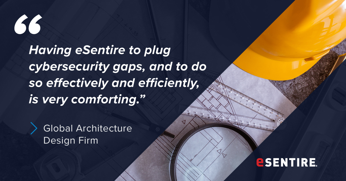 eSentire's tweet image. This global #architecturaldesign firm uses #ManagedDetectionAndResponse services to protect its most valuable assets. Maybe you should too?
Learn more here.
👉 bit.ly/3pshJAx
#Cybersecurity #dataprotection
