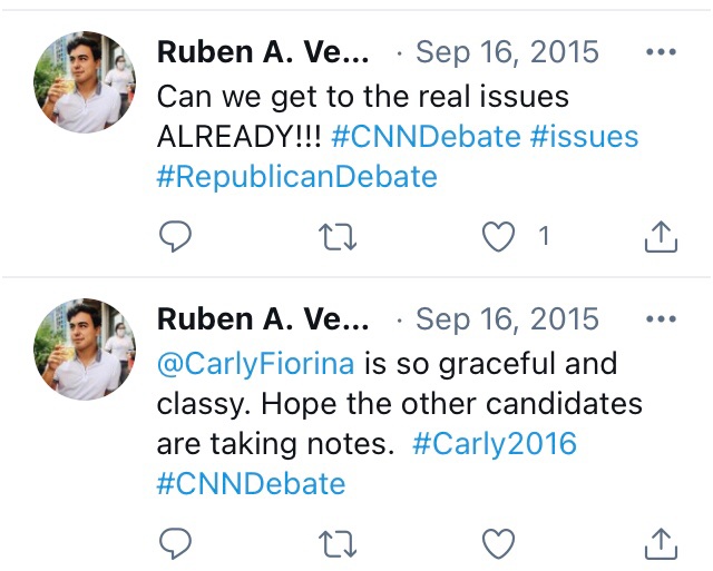 Verastigui was an avid supporter of Carly Fiorina, in the 2016 primaries