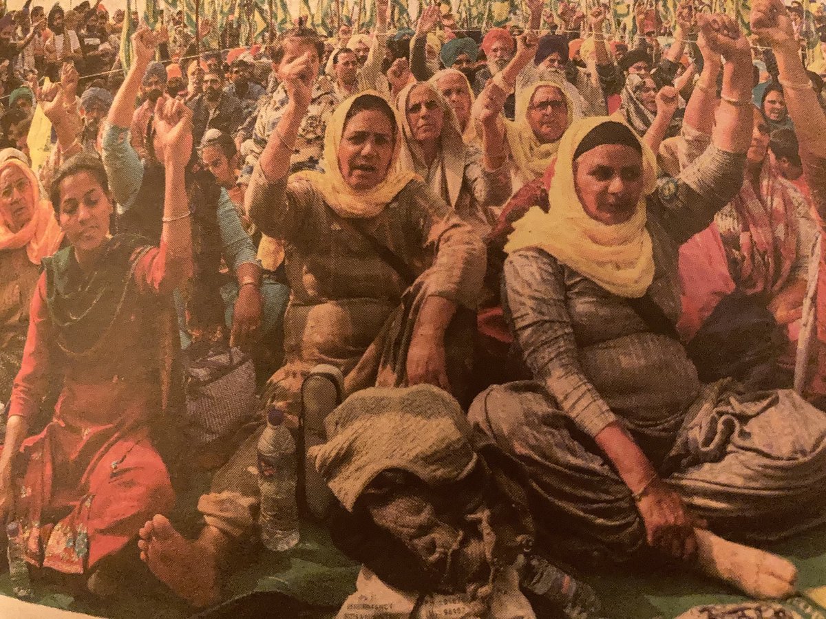 kaiteoreilly's tweet photo. Indian farmers protest against Modi’s disturbing and draconian new agricultural laws. Claimed to be the largest protest ever - hundred of thousands blocking arteries into New Delhi and across India - its still not being covered comprehensively in U.K. #INDIANPROTEST https://t.co/AoxyrzCS1H