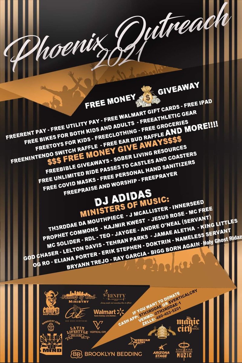 HolyGhostRidaz's tweet photo. 3 Weeks Away!!! Extravagant Expressions Phoenix Outreach Featuring Jeff Maes, Th3rd Dae, Brian Trejo, Holy Ghost Ridaz, And Much Much More.... Come Out And Join Us Fam As We Unite Together To Spread The Name Of Jesus To The City 🙏🏼 #HolyGhostRidaz #HolyGhostRidazTour https://t.co/qXfF7QTOPB
