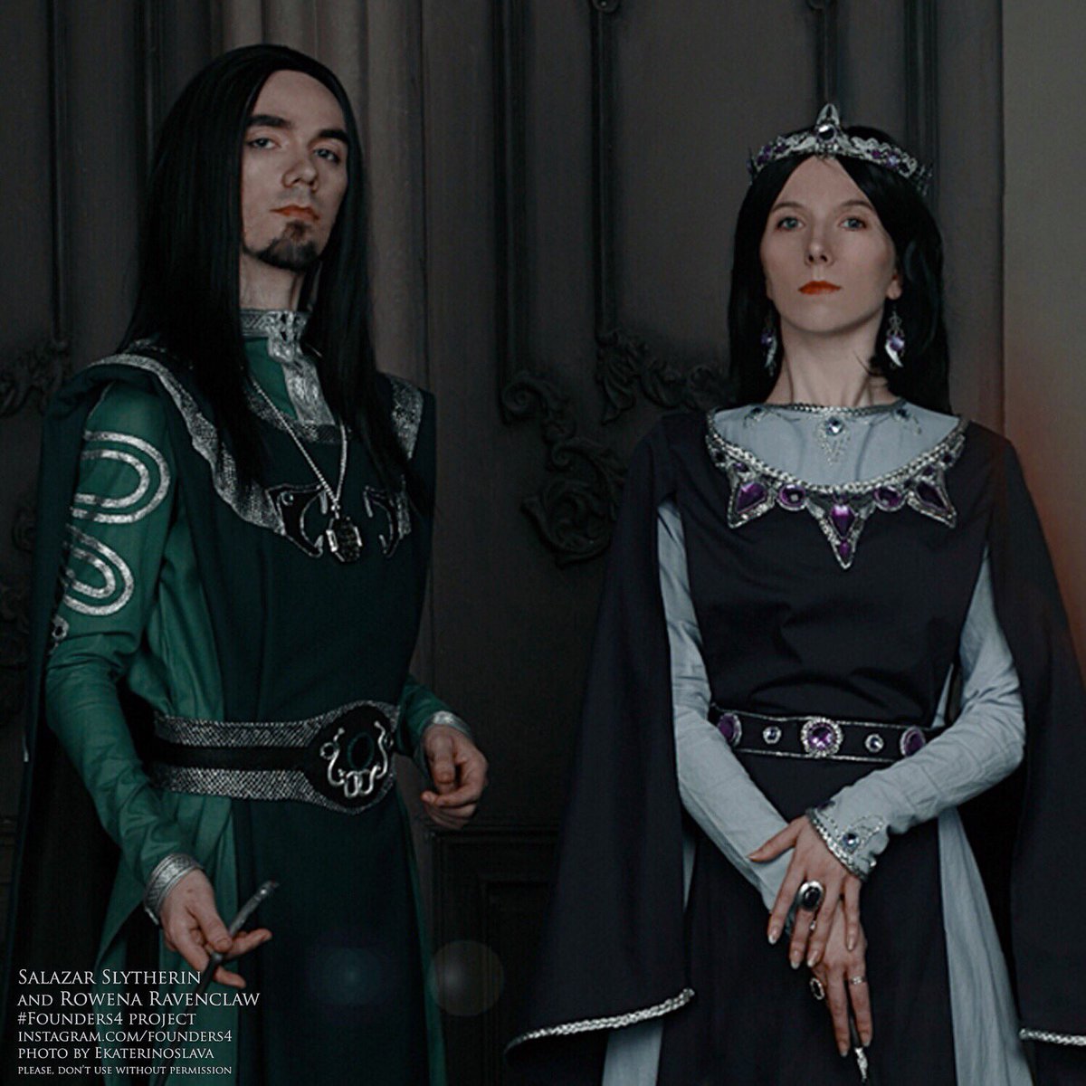 Salazar Slytherin and Rowena Ravenclaw. Romance. by Aquamirral on DeviantArt