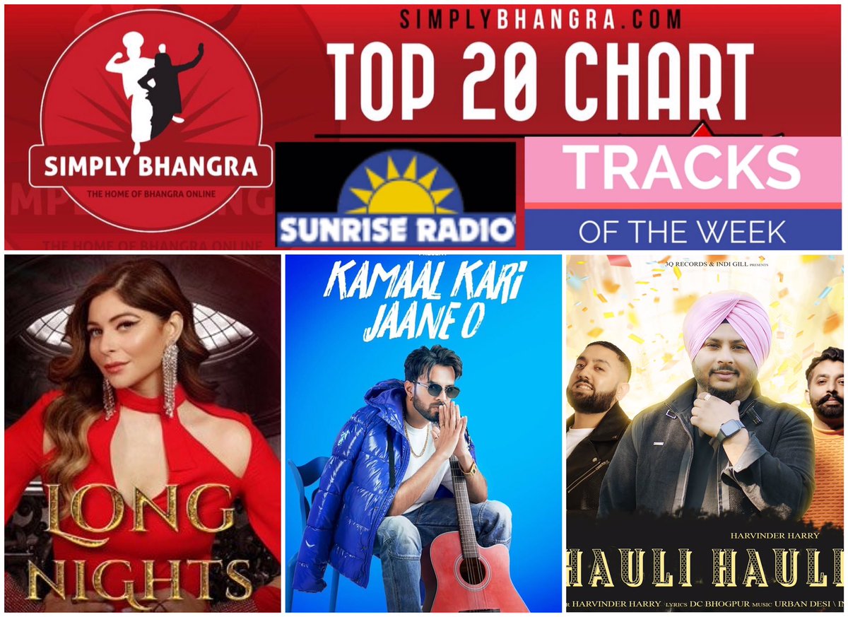 Simply_Bhangra's tweet photo. This week @AmeetChana highlighted 3 new releases on the #Bhangra #Breakdown #Show on @ThisIsSunrise

@TheKanikakapoor @AmarSandhuMusic @djharpz #LongNights
@ursHappyRaikoti #KamaalKariJaaneO
@Official3QMedia #HauliHauli

#SimplyBhangra #Top20 #OutSunday #NewReleases https://t.co/0IJfPGugDI