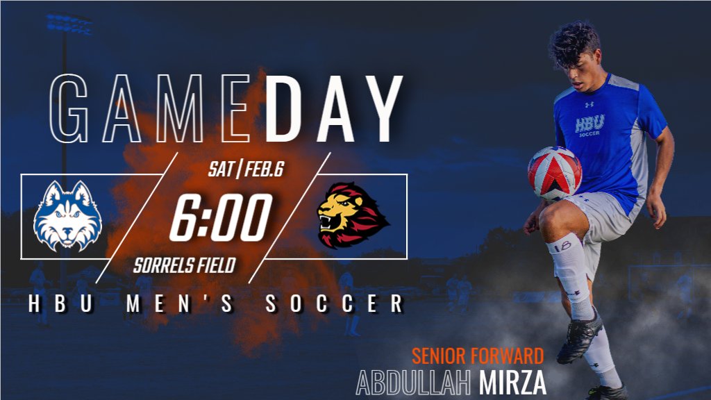 HCUAthletics's tweet photo. It's gameday for @HBUMSoccer at Sorrels Field against St. Thomas at 6 PM.
#DawgsUp https://t.co/fR1ozJaUzm