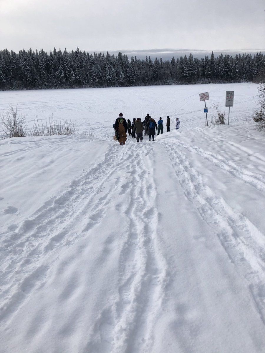 MarrenKatie's tweet photo. @PGSS_Polars are enjoying all of the land based learning opportunities for students. Big thanks to @DArcy02127084, Justin Fillion and @JocelynMarren for taking kids out ice fishing https://t.co/caWWMk3Rlr