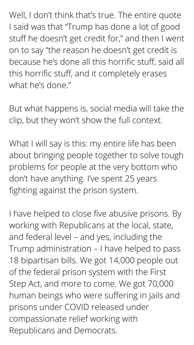VanJones68's tweet photo. There was a lot of buzz yesterday about my appearance on @TheView. One of the things I pointed out was how things I say get taken out of context and sensationalized. Social media proved my point yesterday.

Here’s what I actually said, in case you didn't have the chance to hear: https://t.co/1uNqcbZ992