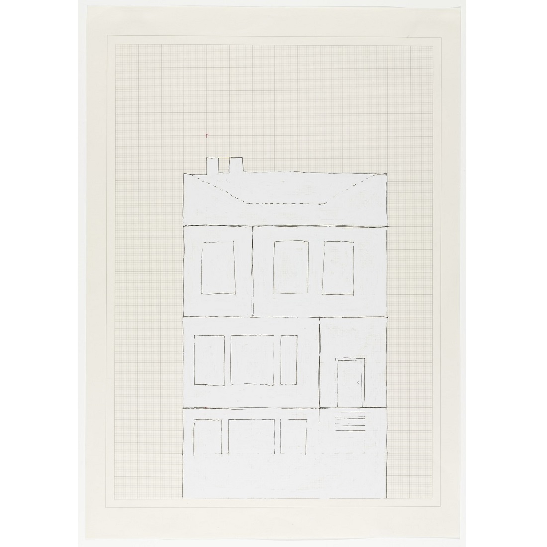 Singlehandedly_'s tweet photo. Writing home. Rachel Whiteread, House, 1992. [Collection @MuseumModernArt] #architecture #drawing #notanarchitectbut #sculpture #study #sketch #painting #ink #graphpaper #whiteout #correctionfluid #plaster #inspiration #singlehandedly https://t.co/CjhgjNOV5t