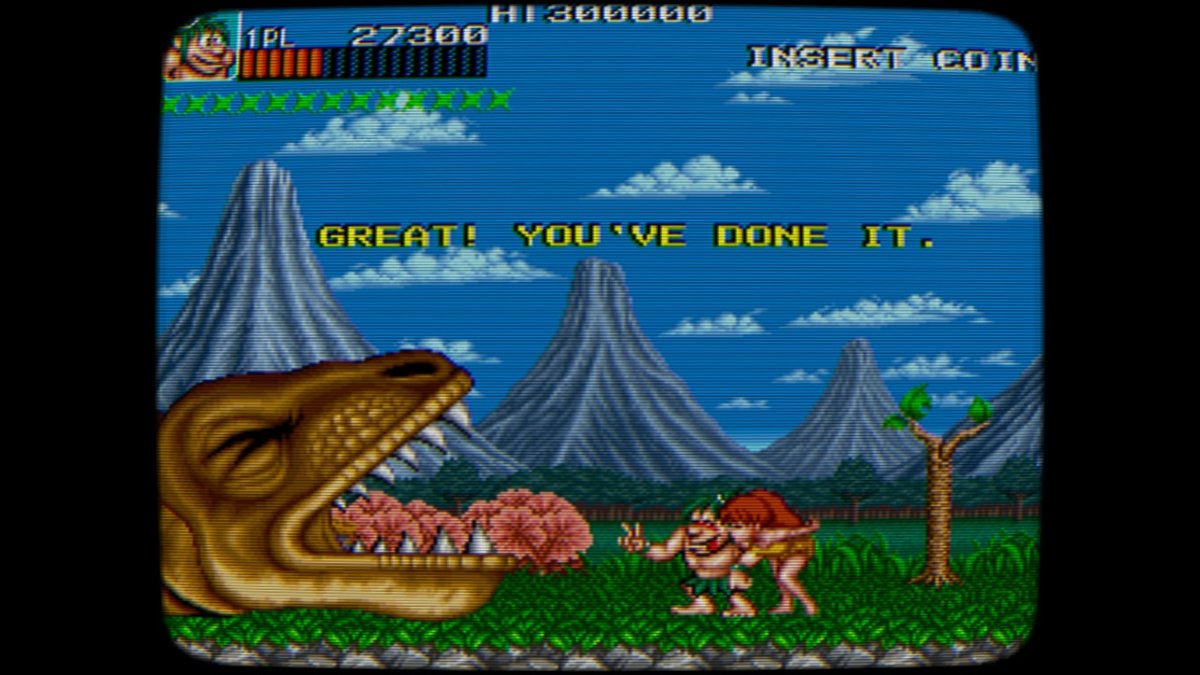 SwitchMoments_'s tweet photo. She's happy, I'm happy #CavemanNinja #JoeandMac #arcade #DataEast #JohnnyTurbo #NintendoSwitch https://t.co/3vprMtXGVi