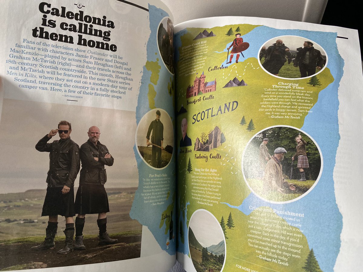 srickenberg's tweet photo. Ran into these handsome lads on my flight to Key West today! Looking forward to watching these men in kilts! #MenInKilts #scotland @SamHeughan @grahammctavish https://t.co/EnvwB2RCuc