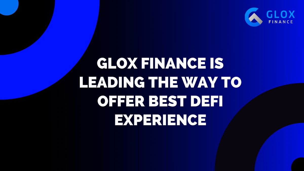 Dear Community!

Keep following us 💪💪

As we progress and be a success in our endeavor of flexible and innovative earning ventures

#GloxFinance $GLOX #DeFi #crypto