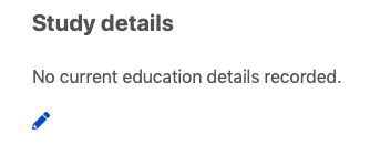 Fiplans's tweet photo. @Centrelink Hi, 
I need to add study details as I've just begun a new course, but when I try to do it online the option to edit doesn't work. I click on the pencil symbol but nothing happens. I'm not able to call up during business hours, so sorting this out online would be best. https://t.co/664zn9MvZY