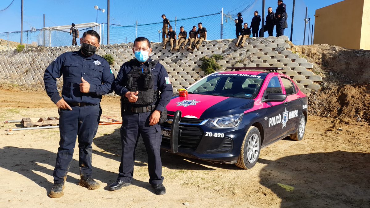Eta mañana en Primo Tapia se llevó a cabo el entrenamiento físico de los miembros de la Policía Juvenil de Playas de #Rosarito