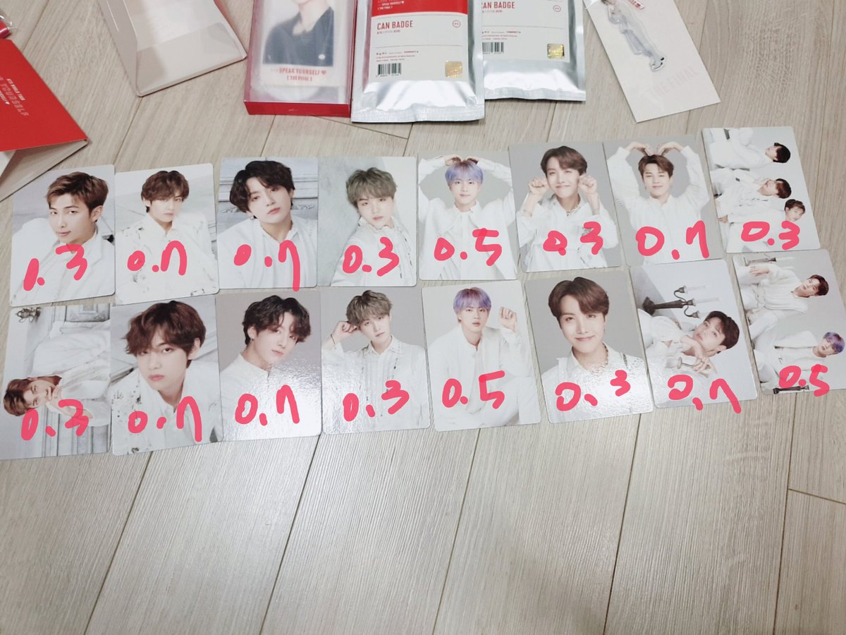 tikicria's tweet photo. BTS GOODS SALE #BTSsale #BTSgoods #BTS #btsphotocard
방탄 포카 양도 미니포카 양도 Mini photocard
인증❌배송비따로
지민 JIMIN 정국 JK 진 JIN 석진 제이홉 Jhope 호석 슈가 SUGA 윤기 남준 RM 알엠 태형 뷔 V
#JIMIN #JIMINgoods #JIMINphotocard
pls send kakao : https://t.co/hU49sd8hmP https://t.co/GmN4VmP9BG