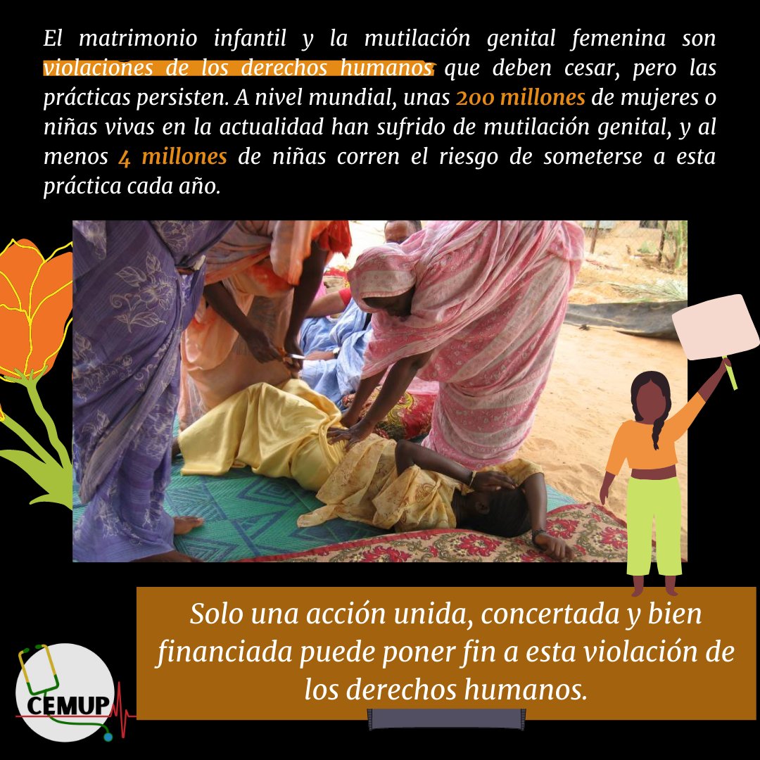 cemupifmsapa's tweet photo. 🌍No time for global inaction:
Día internacional de tolerancia cero con la Mutilación Genital Femenina ✋
Es una forma de discriminación hacia las mujeres, viola sus derechos humanos y NO tiene beneficios para la salud.
#EndFGM #GoCEMUPis #CEMUP #APEMCONIZATE https://t.co/jGuEu7aULk