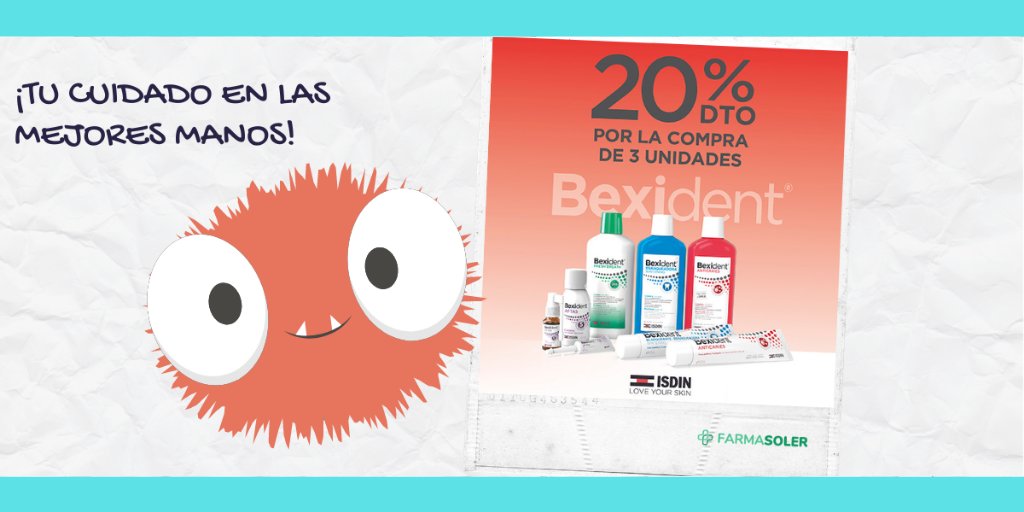 FarmaSoler's tweet photo. El cuidado de tu #sonrisa en cada momento y lugar.  Una gama para cada necesidad con #Isdin; #BexidentAnticaries, #BexidentEncías y #BexidentDientessensibles. 

https://t.co/NIiMW9FNoL https://t.co/74vAvQfmU6