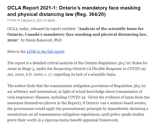 denisrancourt's tweet photo. The @oncivlib has just published its report, authored by me, critical of Ontario's totalitarian covid regulations: https://t.co/SYggN34x4J https://t.co/BvYpbhbpd5