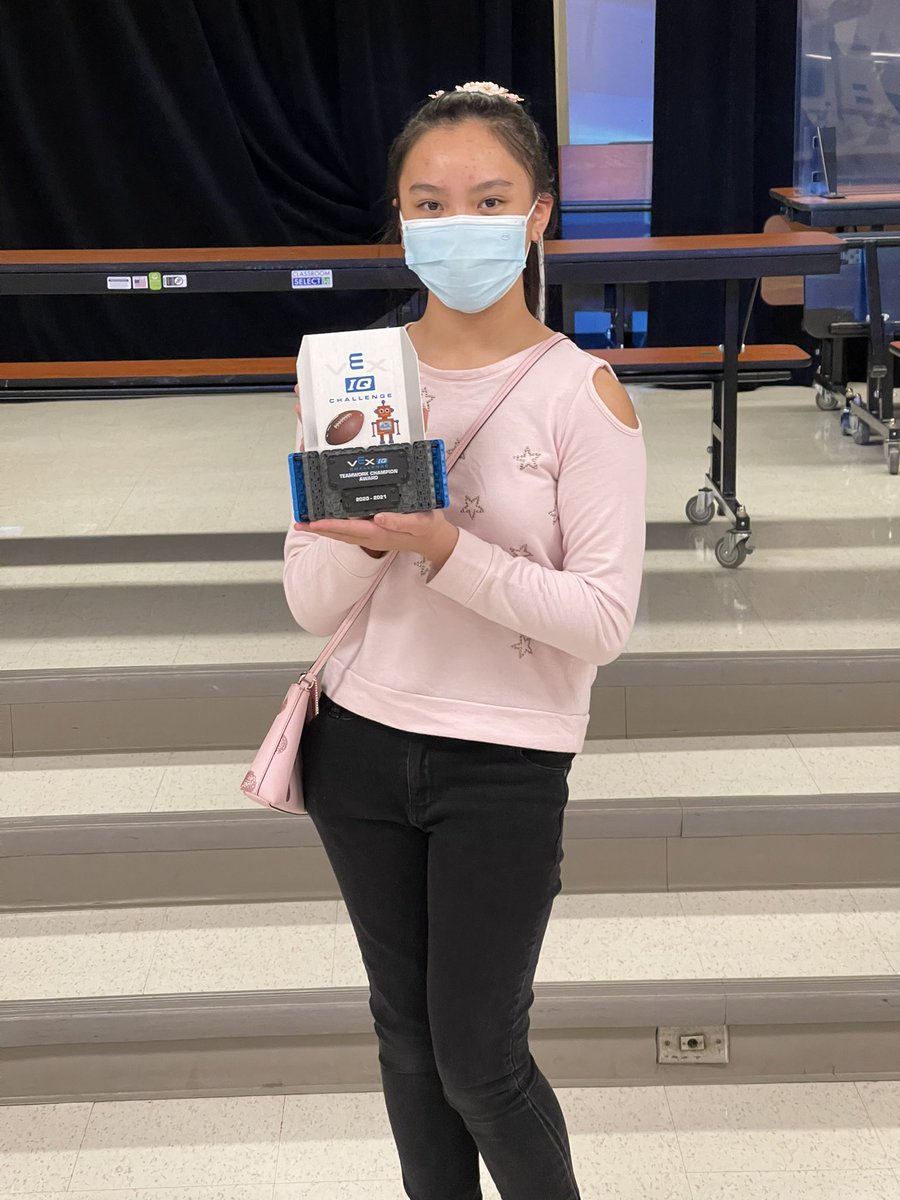 OfficiallyJohnB's tweet photo. This girl is going to state! Who said that girls can’t engineer!? Tell them she said, “hold my trophy”! @NES_Eagles @TNMcCartney @vsayars https://t.co/AvACoSkyfP