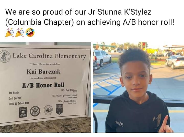 officialnosmsc's tweet photo. Smarts on smarts on smarts! Huge S/ O to Columbia Chapters own Jr. Stunna K'Stylez for achieving the A/B honor roll!  Great job lil bro...keep those smarts going, we definitely need you as a leader in our future! #officialnosmsc #jrstunnas #columbiachapter #futureleaders #nosmsc https://t.co/KIJIz6ZmdM