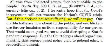 And here's Kagan's conclusion, which is what I think prompted CJ Roberts' concurring opinion.