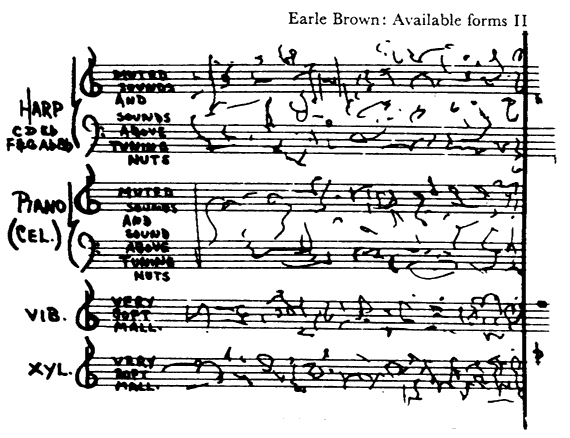 From Earle Brown's "Available forms II"!