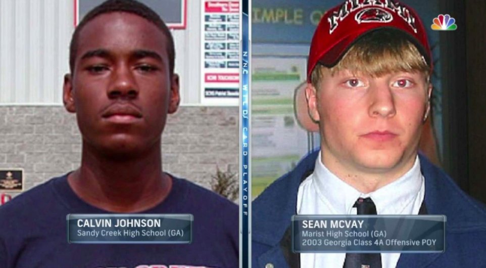 Calvin Johnson just made the Hall of Fame. 

Fun fact: Rams coach Sean McVay beat out Calvin Johnson as the offensive player of the year in the state of Georgia in 2003. #NFLHonors