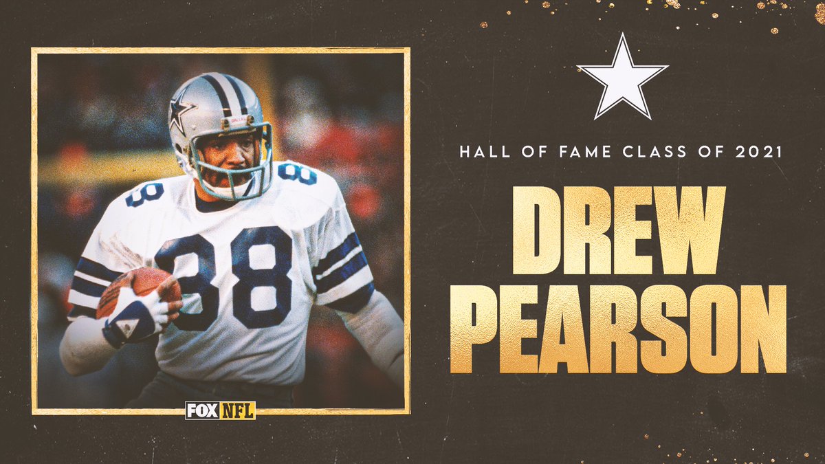 RT @NFLonFOX: FINALLY!

Legendary @dallascowboys WR Drew Pearson has been inducted into the Hall of Fame at age 70! https://t.co/r2ClWuMq8T