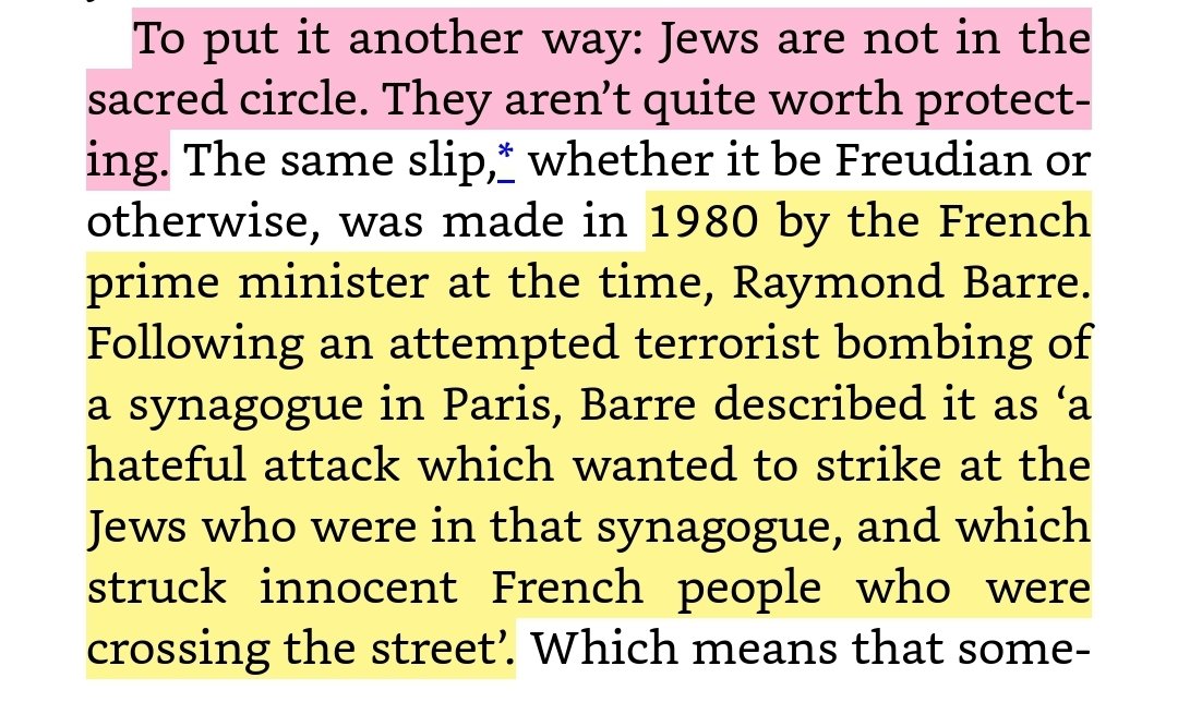 Also, Baddiel talks about the concept of the "sacred circle" echoing David Hirsh's "Community of good", a supposed moral theory of Corbynism in which there is a black and white oppressor - oppressed dynamic. Except here the sacred circle is coming from a 1940's Tory?