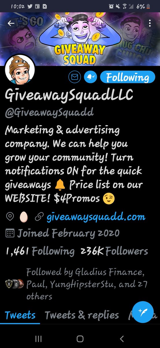 AngelaR42746420's tweet photo. @GiveawaySquadd @ProfessorETH_ Following https://t.co/WBX8bnJwpG